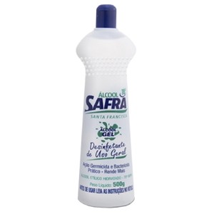 ALCOOL GEL 500ML 70° SAFRA - UN