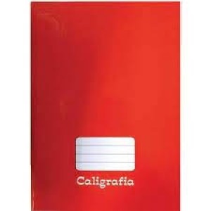 CALIGRAFIA 48 FOLHAS CAPA DURA BROCHURAO TAMOIO VERMELHO